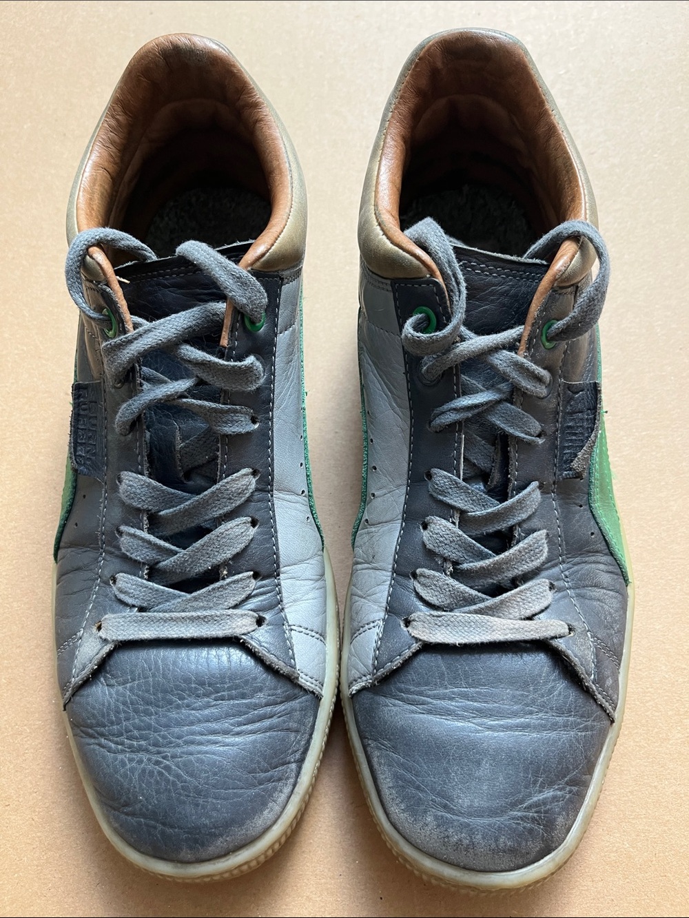 Puma x Burn Rubber Stepper Castlerock Quarry Green Sneaker 2017 Size 9 - Picture 4 of 10